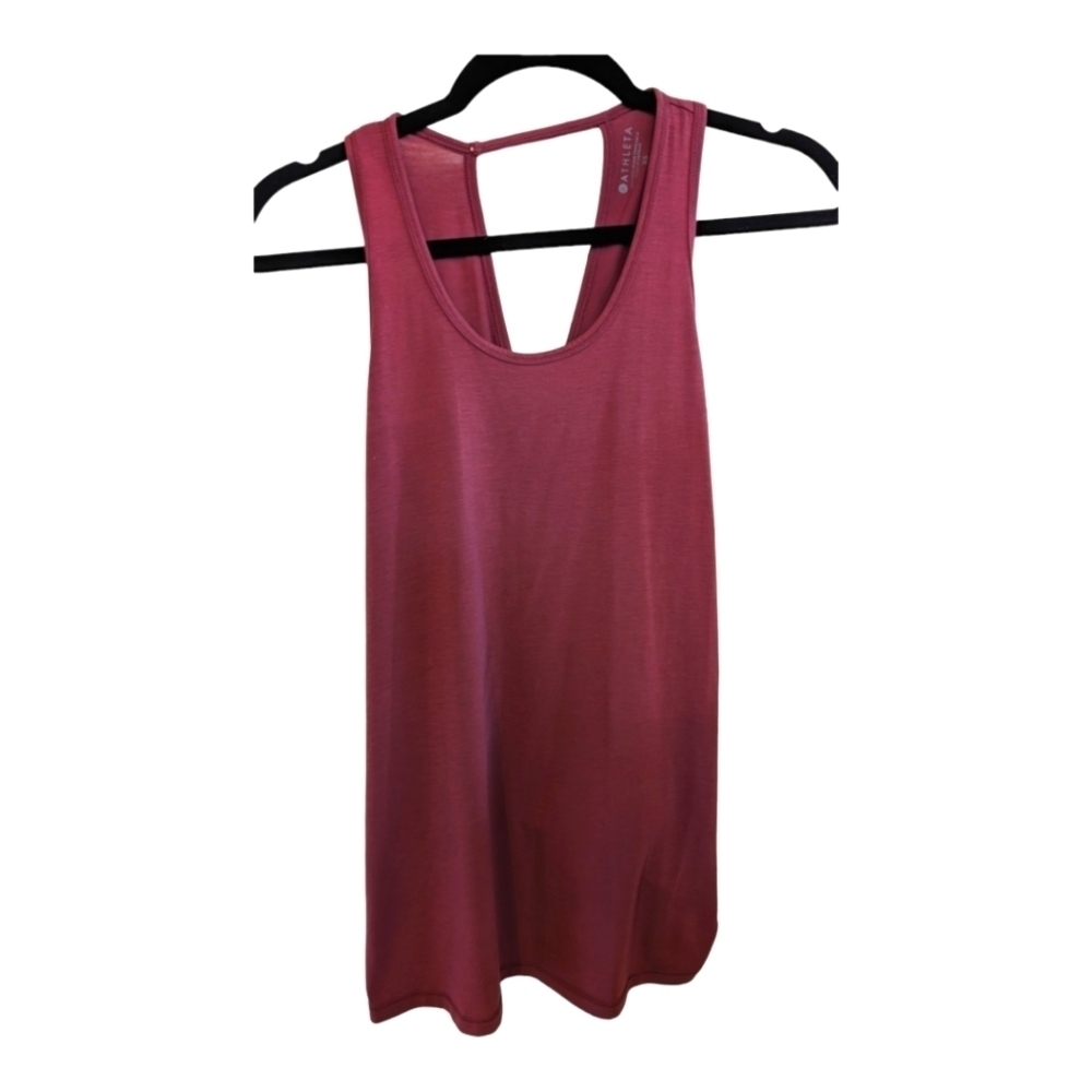 Athleta Rose/Mauve Crossover Back Workout Tank Size XS